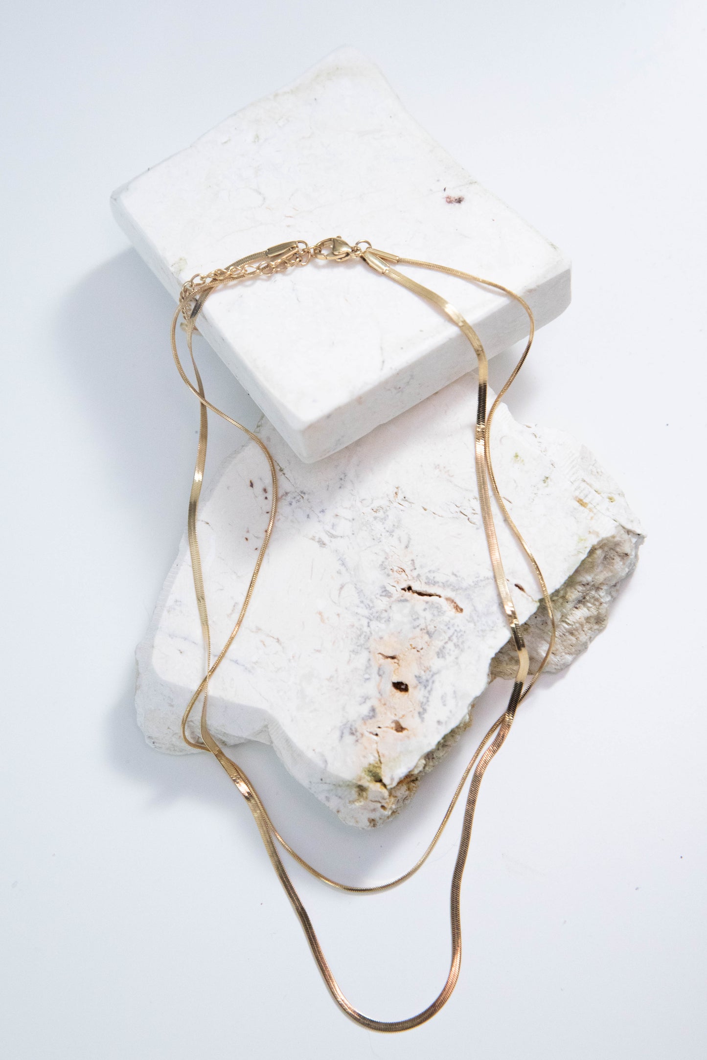 Gouden ketting met fijne schakels