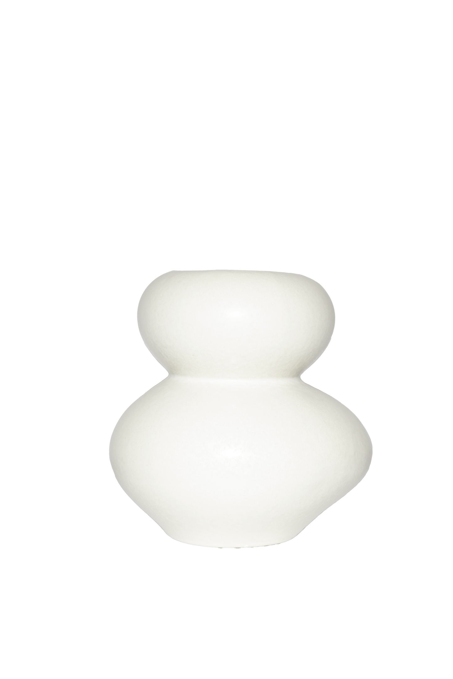 Witte bolle vaas
