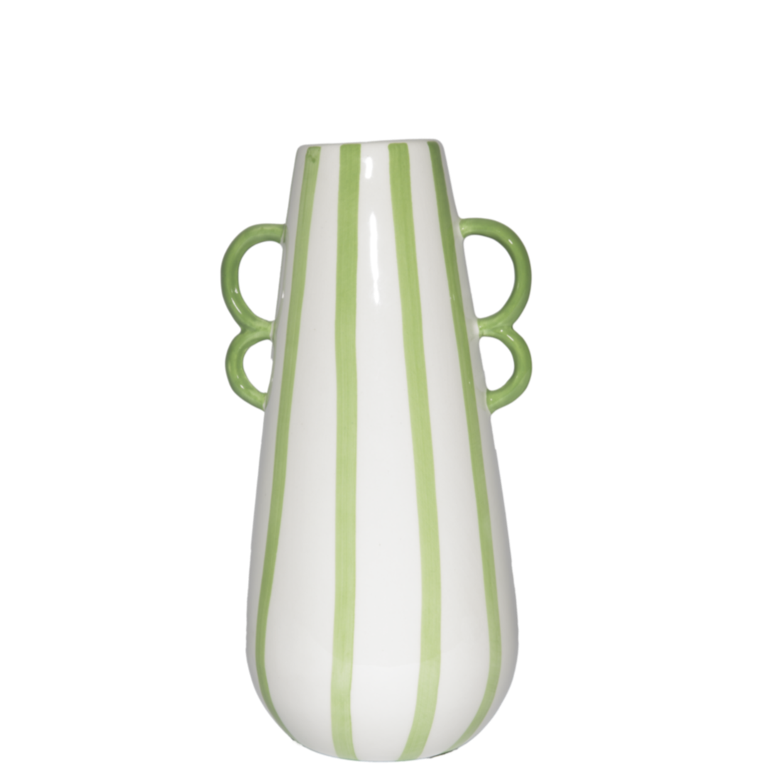 Wit groen vaasje